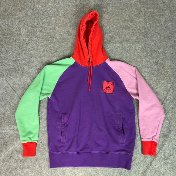 Teddy Fresh Other - Teddy Fresh Mens Hoodie Medium Purple Pink Sweatshirt Sweater Preppy Lounge Top